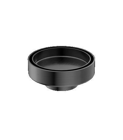 Nero 100mm Round Tile Insert Floor Waste 50mm Outlet Gun Metal | NRFW003GM