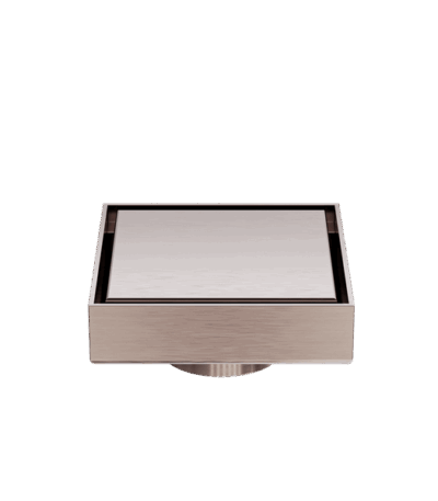 Nero 100mm Square Tile Insert Floor Waste 50mm Outlet Brushed Bronze | NRFW006BZ