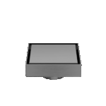 Nero 100mm Square Tile Insert Floor Waste 50mm Outlet Gun Metal | NRFW006GM