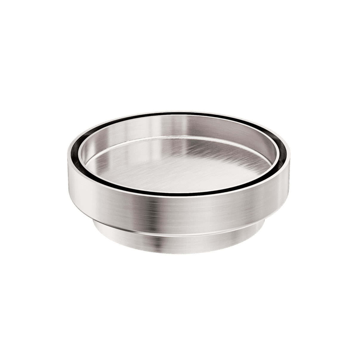 Nero 130mm Round Tile Insert Floor Waste 100mm Outlet Brushed Nickel | NRFW005BN