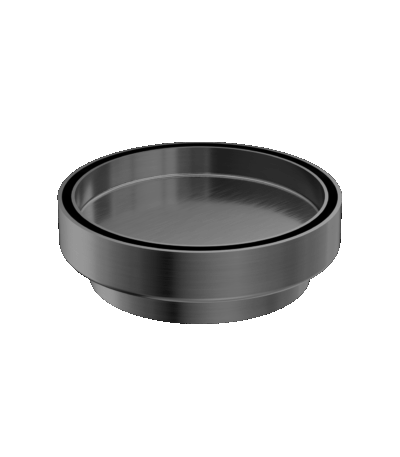 Nero 130mm Round Tile Insert Floor Waste 100mm Outlet Gun Metal | NRFW005GM