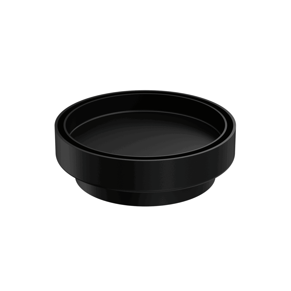 Nero 130mm Round Tile Insert Floor Waste 100mm Outlet Matte Black | NRFW005MB
