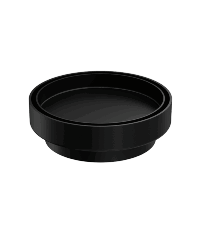 Nero 130mm Round Tile Insert Floor Waste 100mm Outlet Matte Black | NRFW005MB