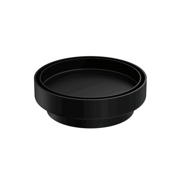 Nero 130mm Round Tile Insert Floor Waste 100mm Outlet Matte Black | NRFW005MB