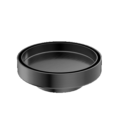 Nero 130mm Round Tile Insert Floor Waste 80mm Outlet Gun Metal | NRFW004GM