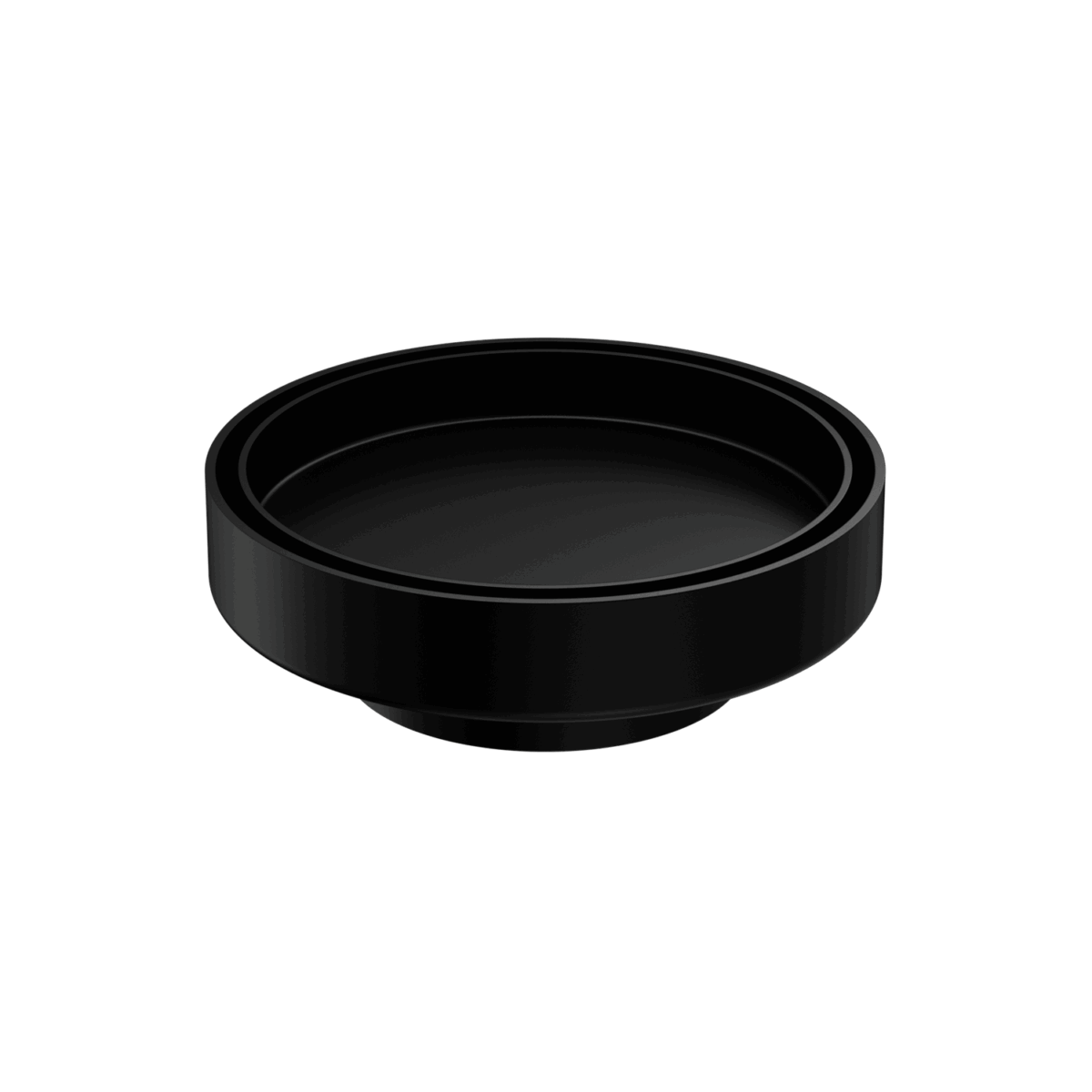 Nero 130mm Round Tile Insert Floor Waste 80mm Outlet Matte Black | NRFW004MB