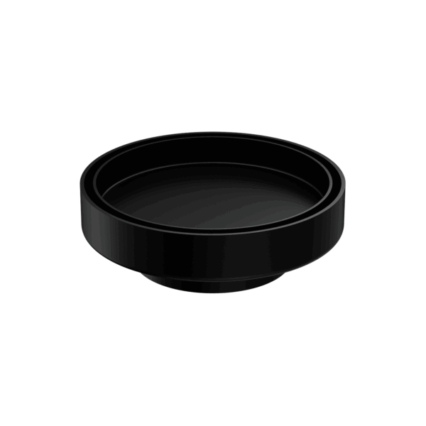 Nero 130mm Round Tile Insert Floor Waste 80mm Outlet Matte Black | NRFW004MB