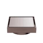 Nero 130mm Square Tile Insert Floor Waste 100mm Outlet Brushed Bronze | NRFW008BZ