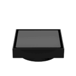 Nero 130mm Square Tile Insert Floor Waste 100mm Outlet Matte Black | NRFW008MB