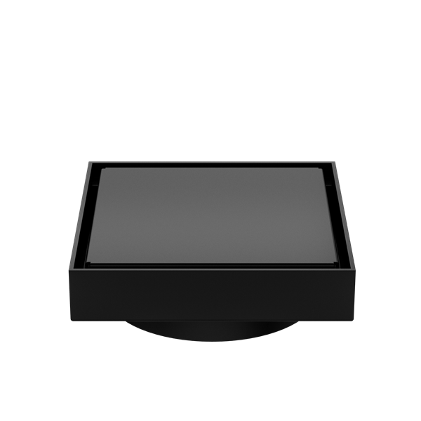 Nero 130mm Square Tile Insert Floor Waste 100mm Outlet Matte Black | NRFW008MB