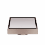 Nero 130mm Square Tile Insert Floor Waste 80mm Outlet Brushed Bronze | NRFW007BZ