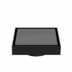 Nero 130mm Square Tile Insert Floor Waste 80mm Outlet Matte Black | NRFW007MB