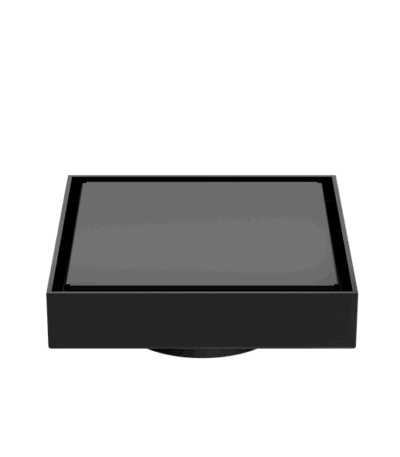 Nero 130mm Square Tile Insert Floor Waste 80mm Outlet Matte Black | NRFW007MB