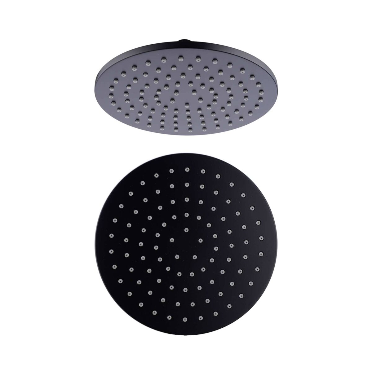 Nero 200mm Round Shower Head Matte Black | NRROA0802MB