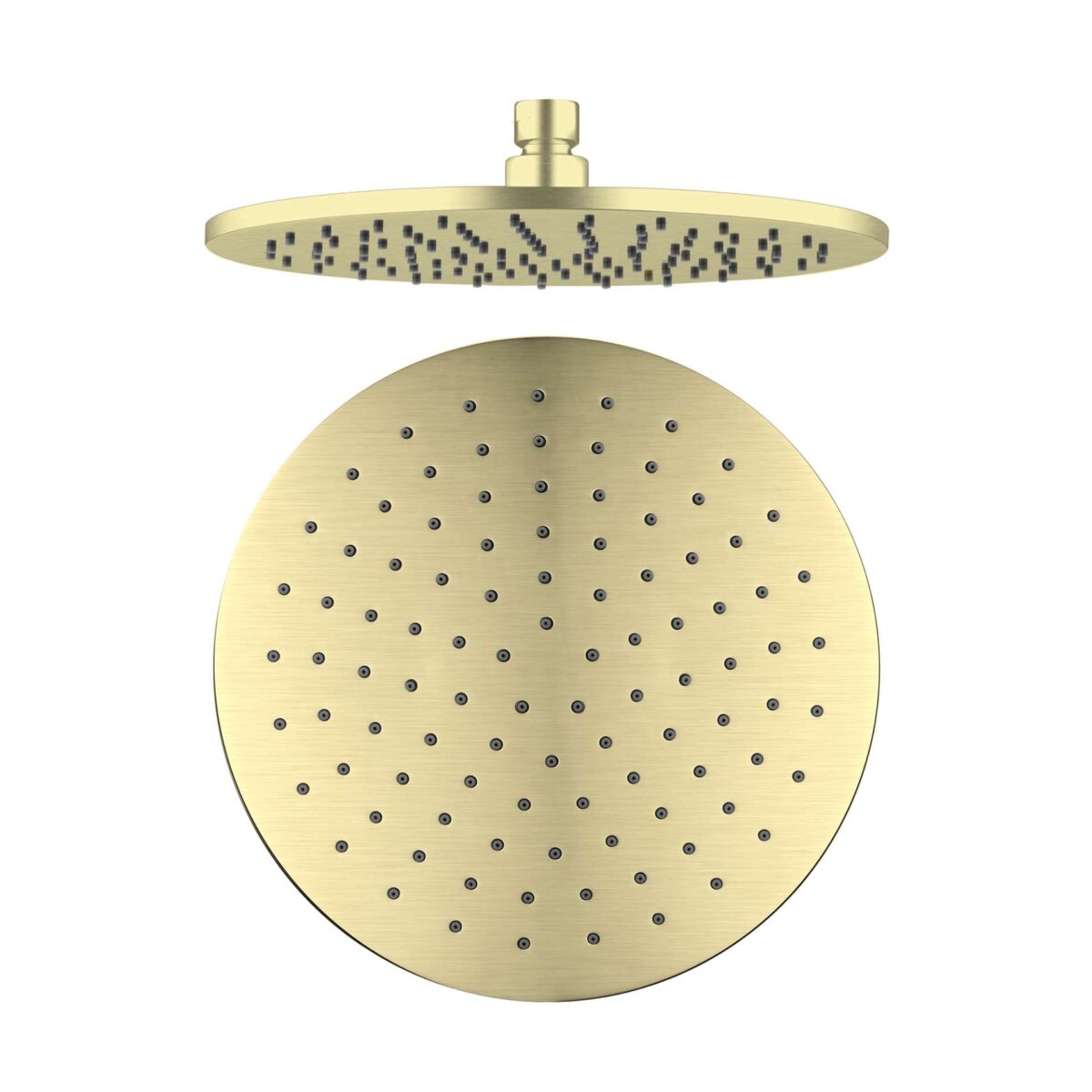 Nero 250mm Round Shower Head Brushed Gold | NRROA1001BG