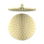 Nero 250mm Round Shower Head Brushed Gold | NRROA1001BG