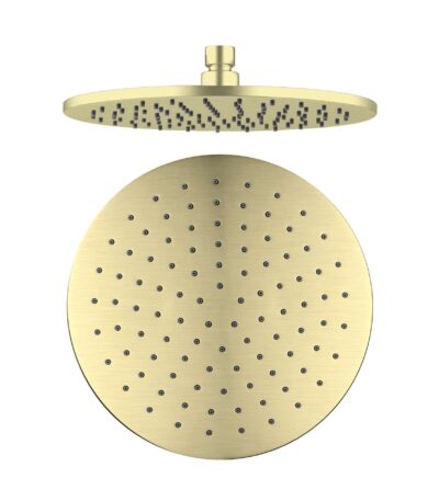 Nero 250mm Round Shower Head Brushed Gold | NRROA1001BG