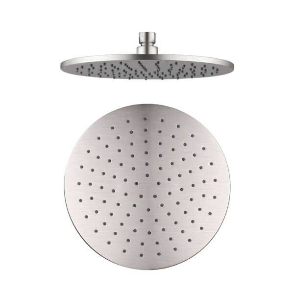 Nero 250mm Round Shower Head Brushed Nickel | NRROA1001BN