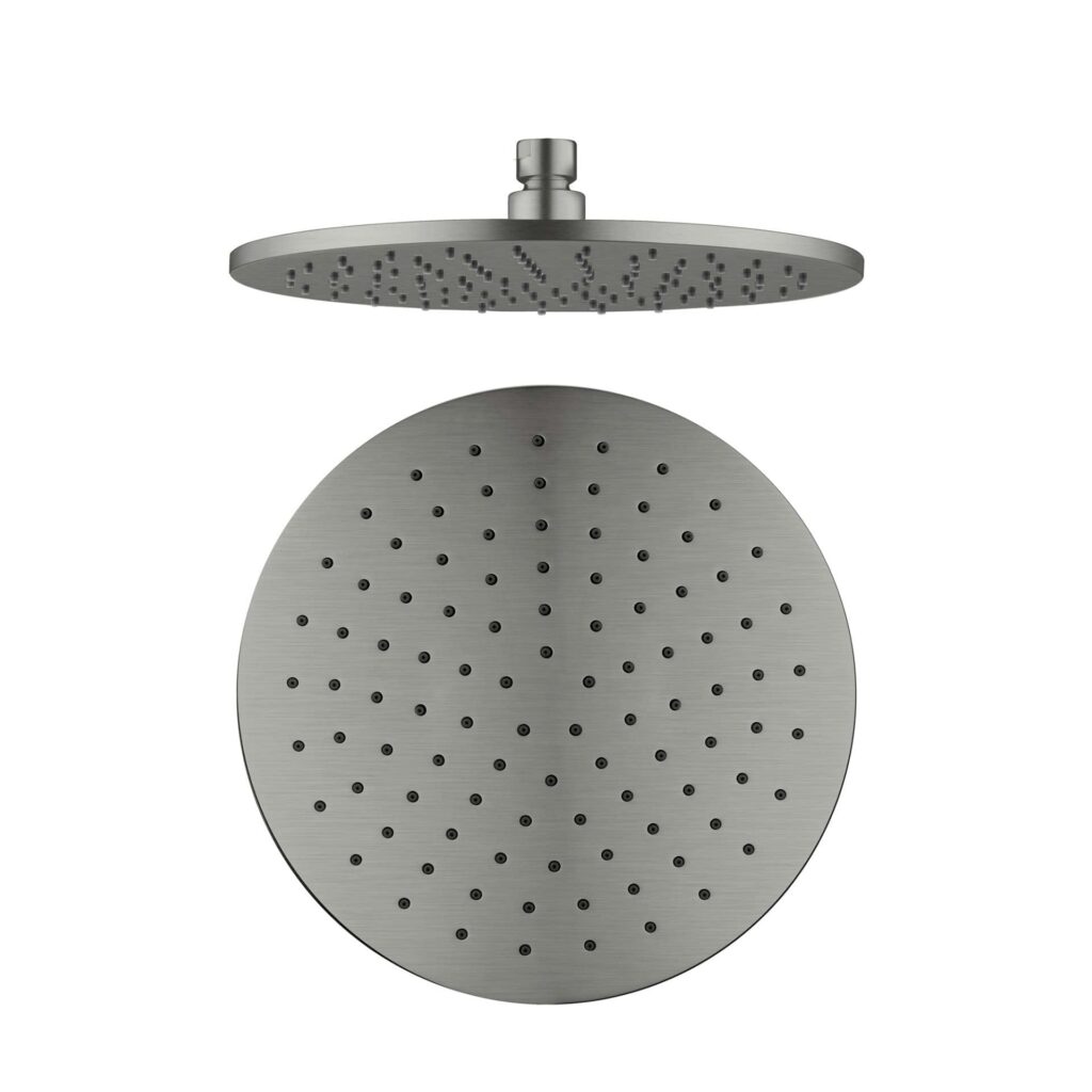 Nero 250mm Round Shower Head Gun Metal | NRROA1001GM
