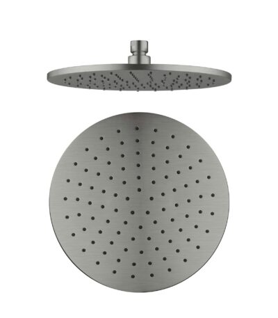 Nero 250mm Round Shower Head Gun Metal | NRROA1001GM