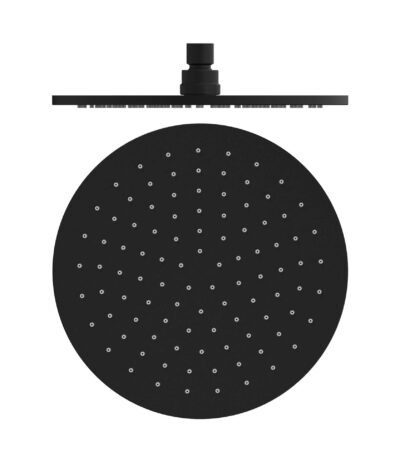 Nero 250mm Round Shower Head Matte Black | NRROA1001MB