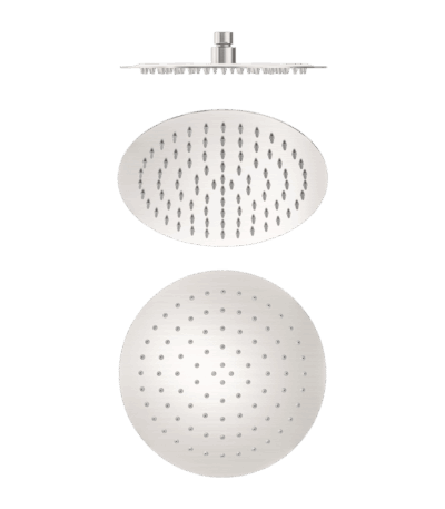 Nero 250mm Round Stainless Steel Shower Head 4 Star Rating Brushed Nickel | NR507036BN