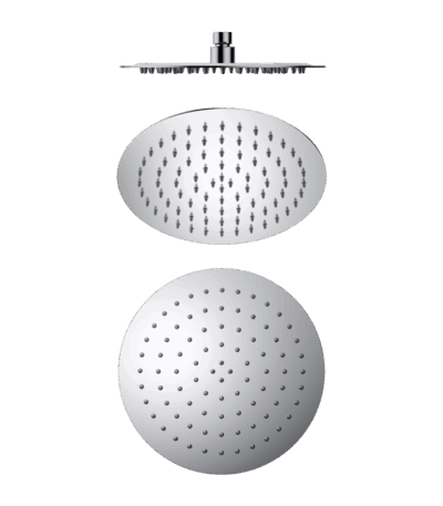 Nero 250mm Round Stainless Steel Shower Head 4 Star Rating Chrome | NR507036CH