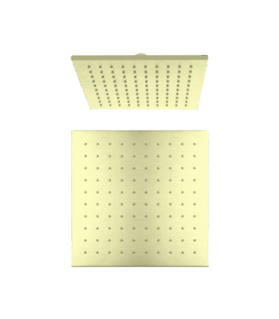 Nero 250mm Square Shower Head Brushed Gold | NRROB1003BG