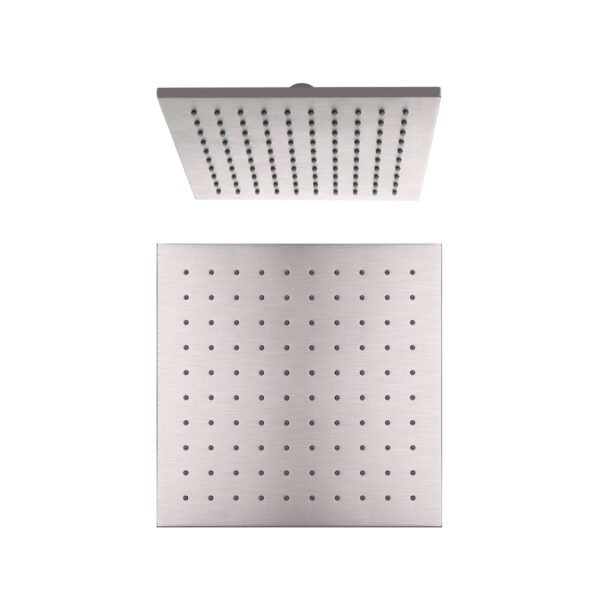 Nero 250mm Square Shower Head Brushed Nickel | NRROB1003BN