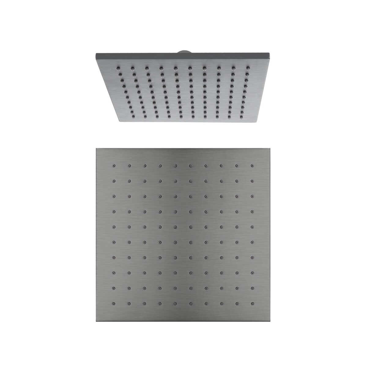 Nero 250mm Square Shower Head Gun Metal | NRROB1003GM