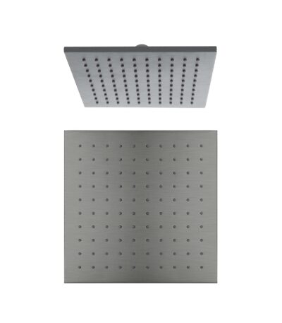 Nero 250mm Square Shower Head Gun Metal | NRROB1003GM