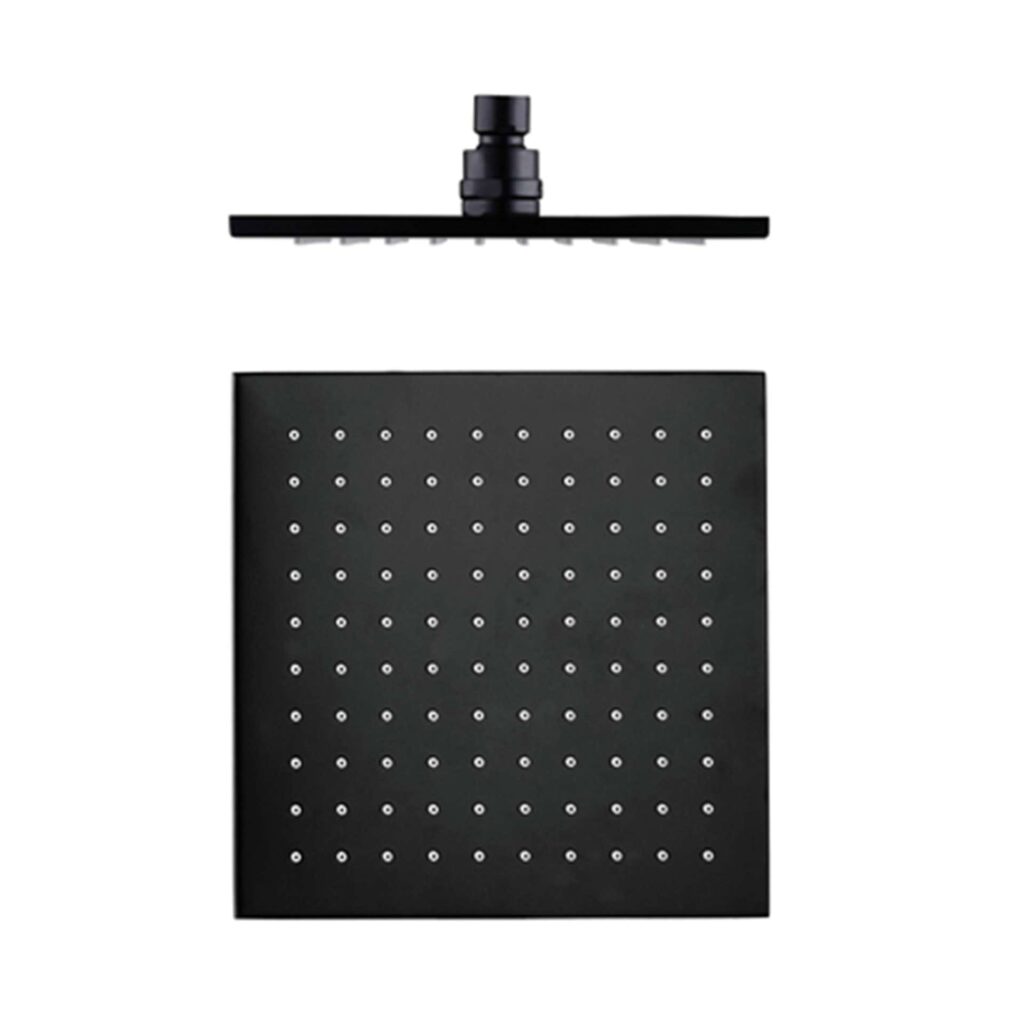Nero 250mm Square Shower Head Matte Black | NRROB1003MB