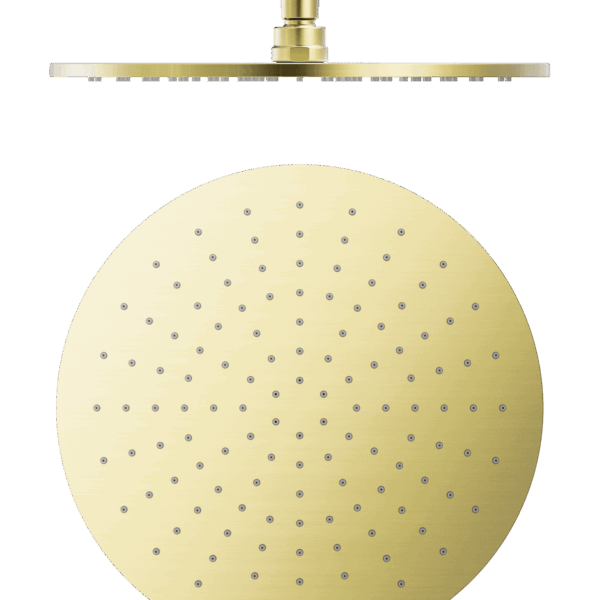 Nero 300mm Round Shower Head Brushed Gold | NRROA1202BG
