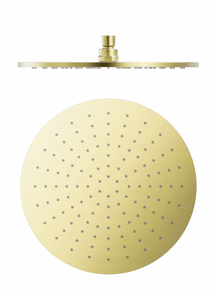 Nero 300mm Round Shower Head Brushed Gold | NRROA1202BG