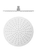 Nero 300mm Round Shower Head Matte White | NRROA1202MW