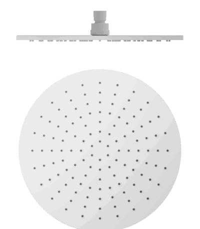 Nero 300mm Round Shower Head Matte White | NRROA1202MW