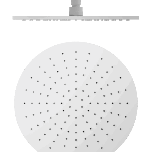Nero 300mm Round Shower Head Matte White | NRROA1202MW