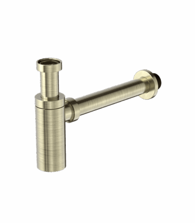Nero 40mm Round Bottle Trap Aged Brass | NRA186wAB