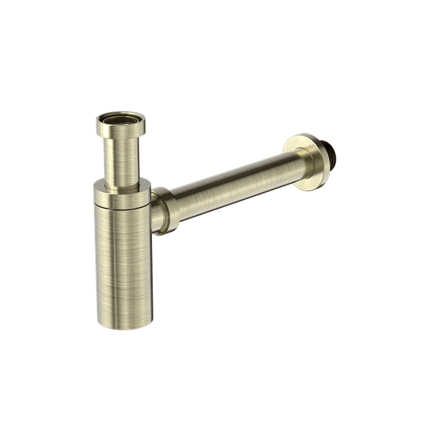 Nero 40mm Round Bottle Trap Aged Brass | NRA186wAB