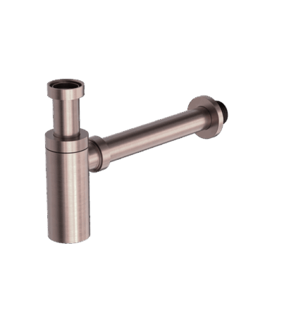 Nero 40mm Round Bottle Trap Brushed Bronze | NRA186wBZ