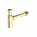 Nero 40mm Round Bottle Trap Brushed Gold | NRA186wBG