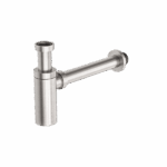 Nero 40mm Round Bottle Trap Brushed Nickel | NRA186wBN