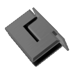Nero 90 Degree Glass To Wall Shower Hinge 10mm Glass Gun Metal | NRSH101GM