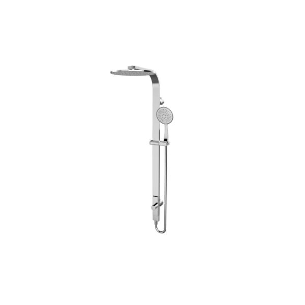 Nero Astra Rain Round Twin Shower Single Hose Chrome | NR281305aCH