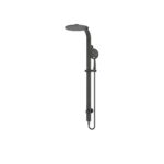 Nero Astra Rain Round Twin Shower Single Hose Matte Black | NR281305aMB