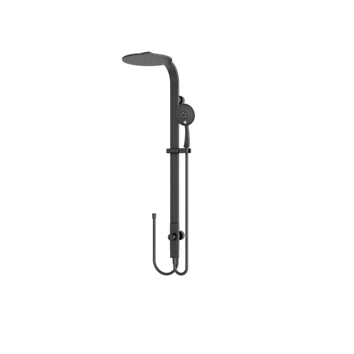 Nero Astra Rain Round Twin Showerdouble Hose Matte Black | NR281305bMB