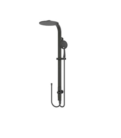 Nero Astra Rain Round Twin Showerdouble Hose Matte Black | NR281305bMB