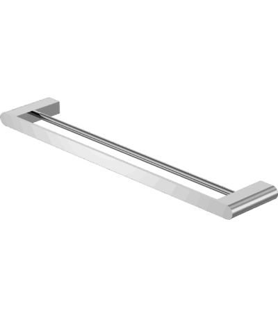 Nero Bianca Double Towel Rail 600mm Chrome | NR9024dCH