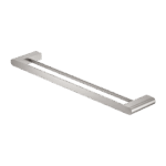Nero Bianca Double Towel Rail 800mm Brushed Nickel | NR9030dBN