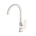 Nero Bianca Kitchen Mixer Gooseneck Spout Brushed Nickel | NR321506BN